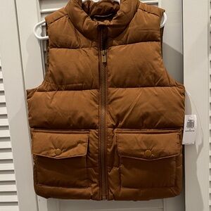 Old Navy Kids Tan Puffer Vest
